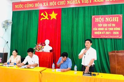 HĐND xã Tịnh Đông tiếp xúc cử tri trước kỳ họp cuối năm 2024