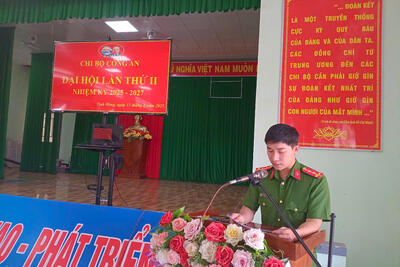 Đại Hội Chi Bộ Công An nhiệm kỳ 2025-2027