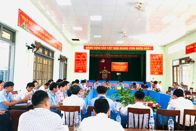 Đoàn công tác số 5 của BTV TU Kiểm tra công tác vận hành thử nghiệm chính quyền địa phương 02 cấp